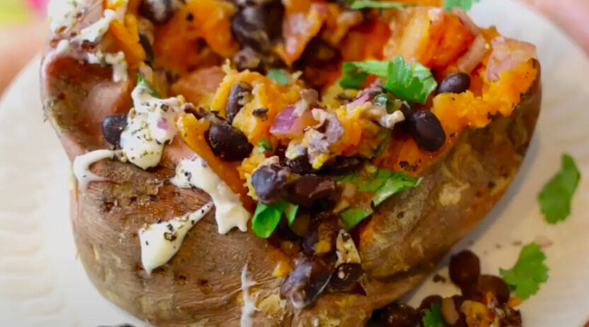 Stuffed Ranchero Sweet Potato