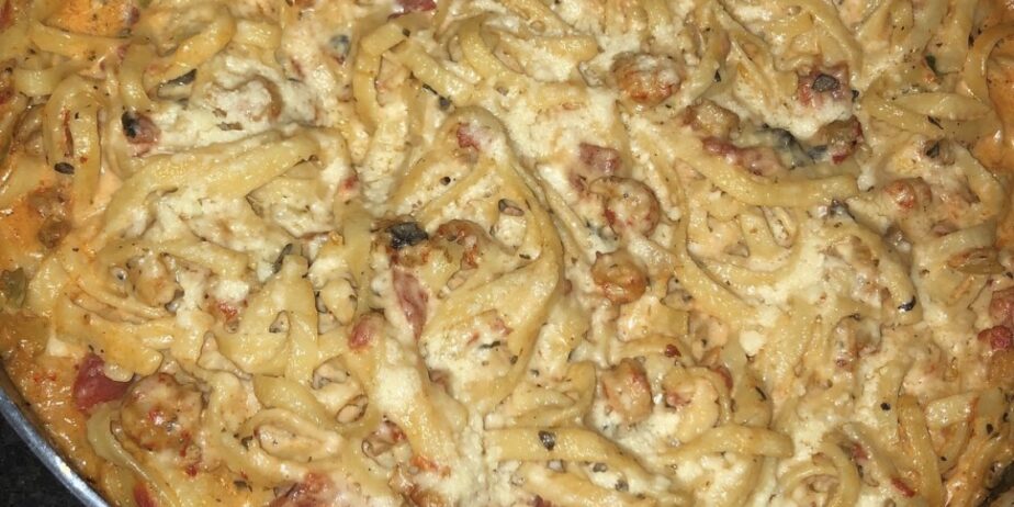 Crawfish Fettuccine Alfredo