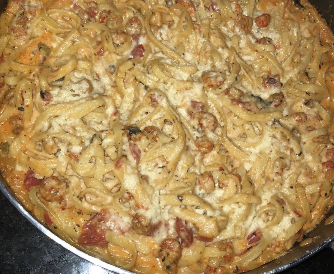 Crawfish Fettuccine Alfredo