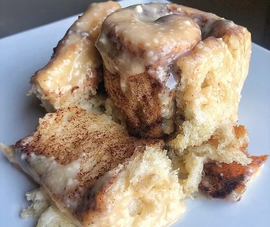 Homemade Maple Bourbon Cinnamon Rolls